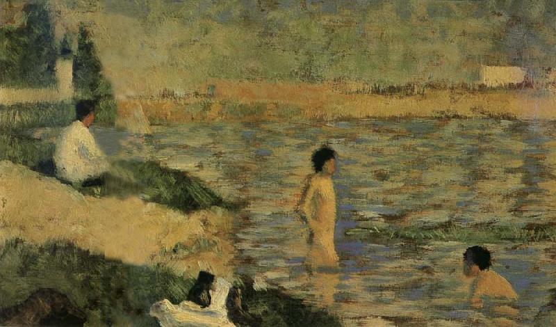 Georges Seurat Bathers of Asnieres France oil painting art